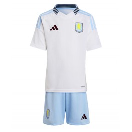 Aston Villa Uit tenue Kids 2024-25 Korte Mouw (+ Korte broeken)